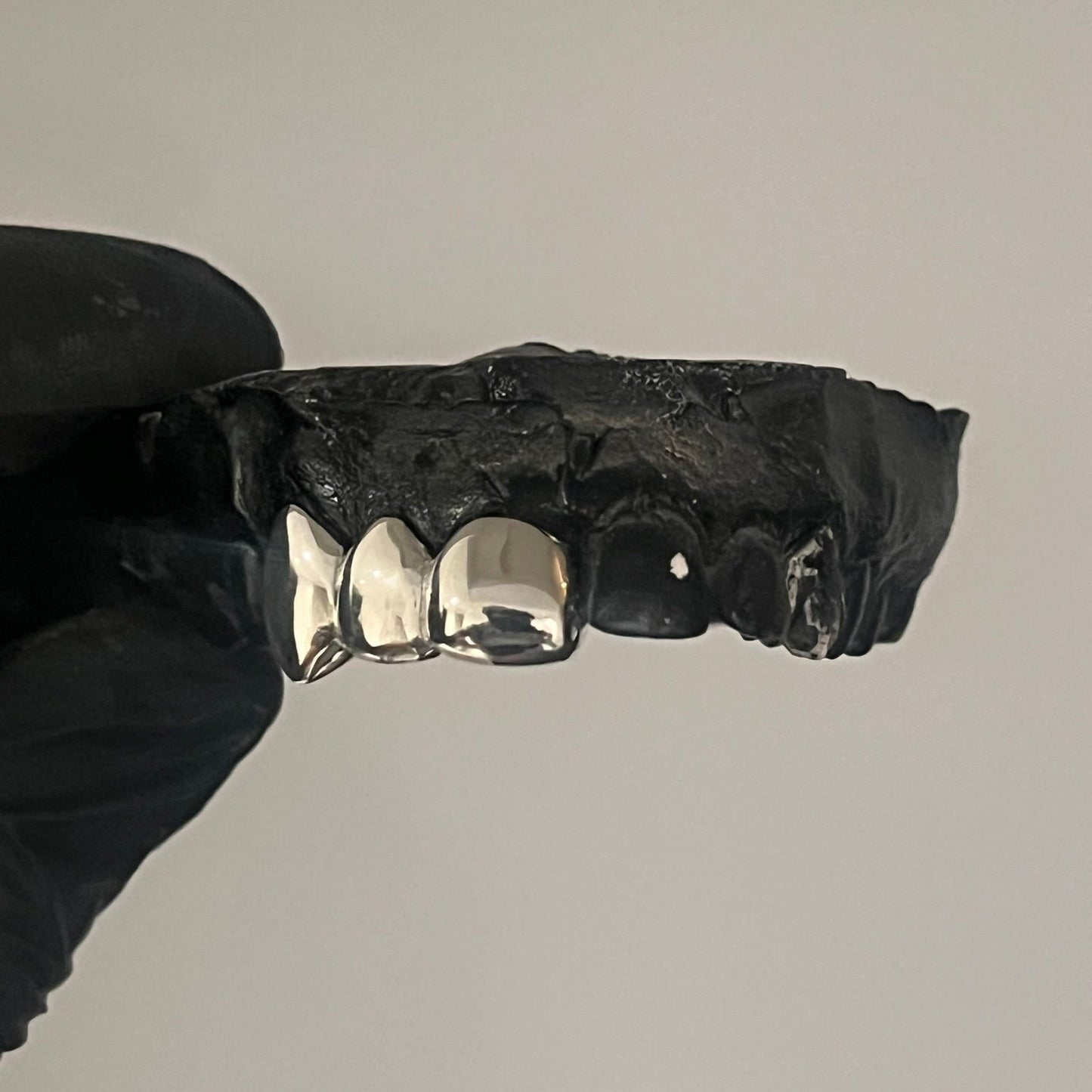 Silver Triple Tooth Cap Top